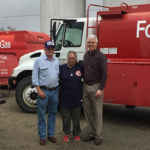 Pictured from left to right: Bill McFarland and Michele McFarland, the former owners of Ford Oil Company, and Don Smith, MFA Oil director of mergers and acquisitions.