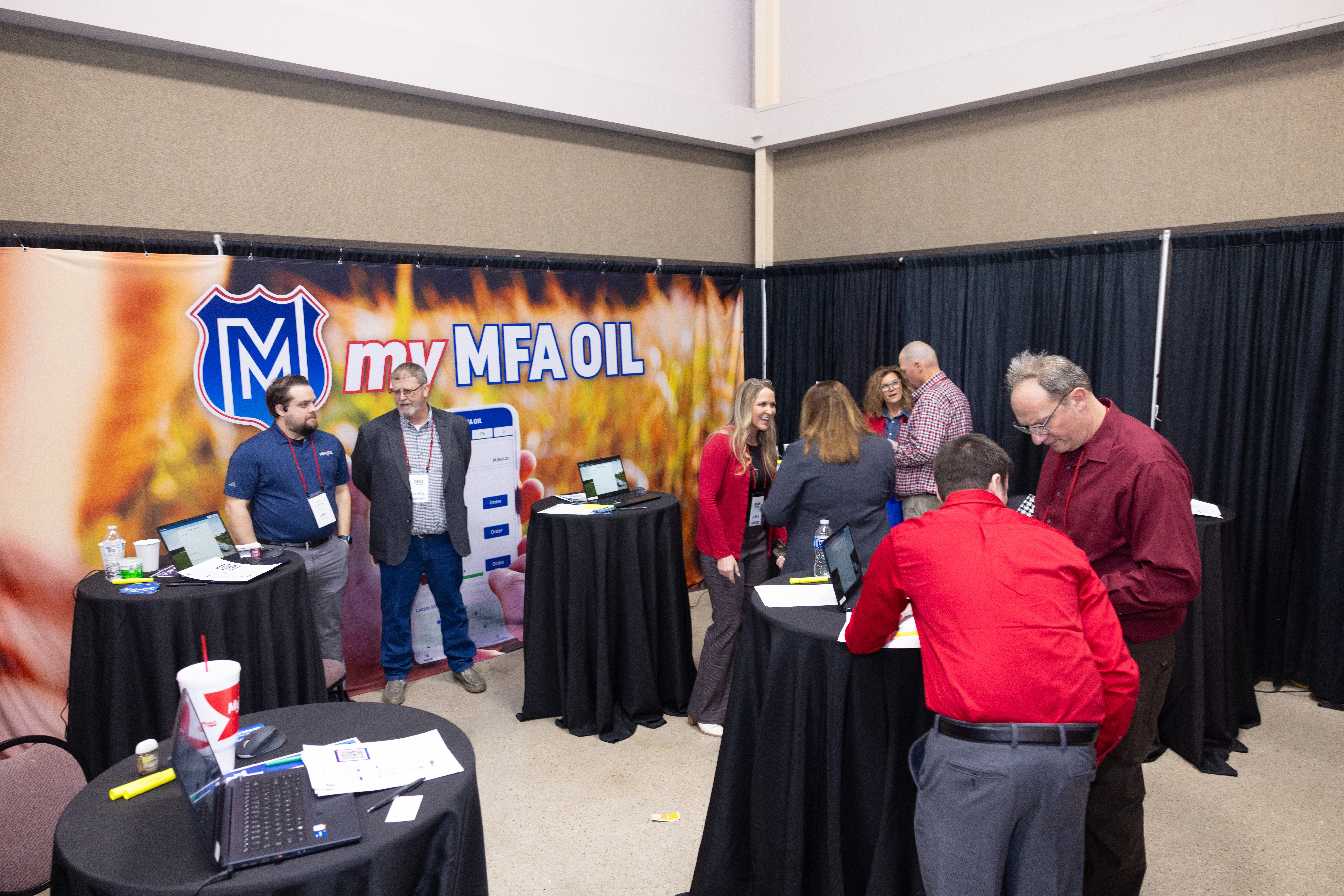 Photo of members learning about My MFA Oil, the co-op’s new customer portal.