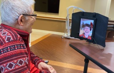 Video chat helps keep older adults connected during pandemic