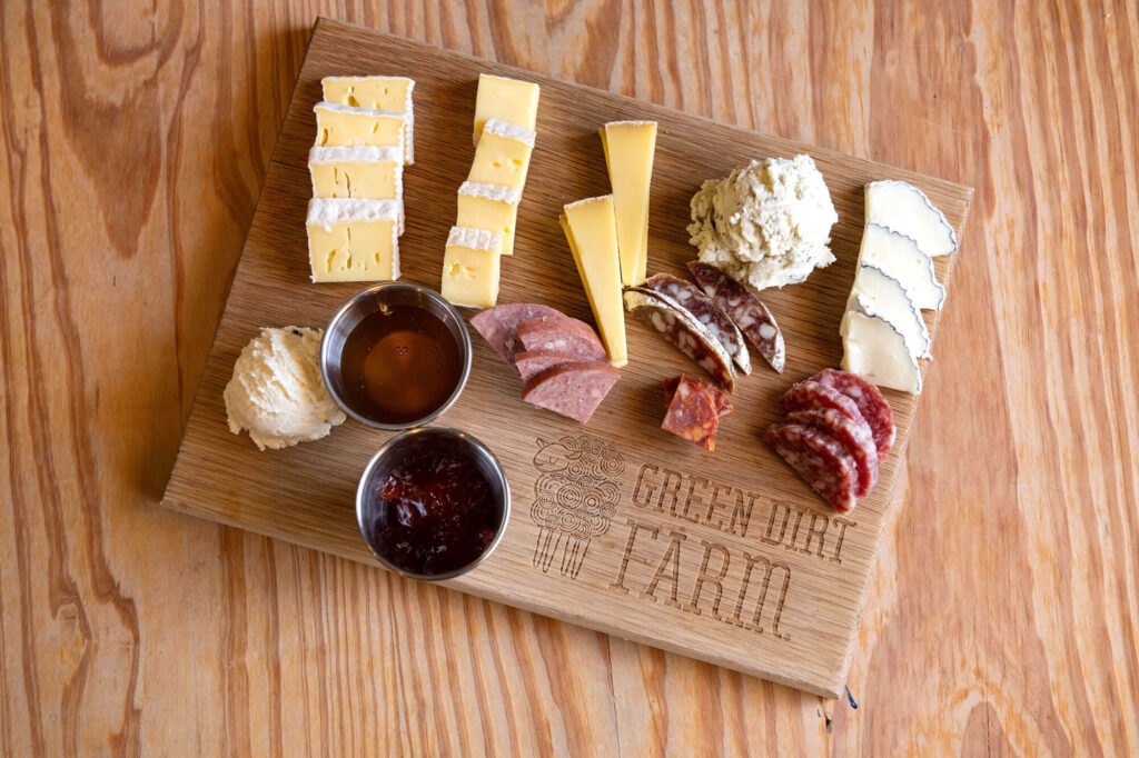 Charcuterie and cheese boards are a popular menu item at the Green Dirt Café in Weston