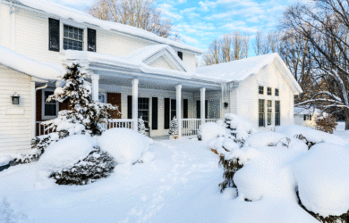 Snowy home