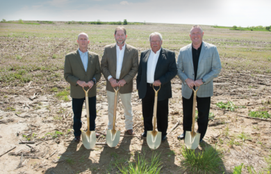 From left: Ernie Verslues, president and CEO, MFA Incorporated; Don Mills, chairman of the board, MFA Incorporated; Benny Ferrell, chairman of the board, MFA Oil; Mark Fenner, president and CEO, MFA Oil.